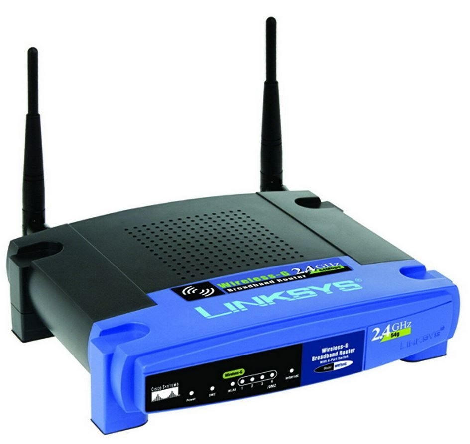 Linksys WRT54GS Wireless-G 2,4 GHz Broadband Router 4-Port SWITCH WLAN SWITCH