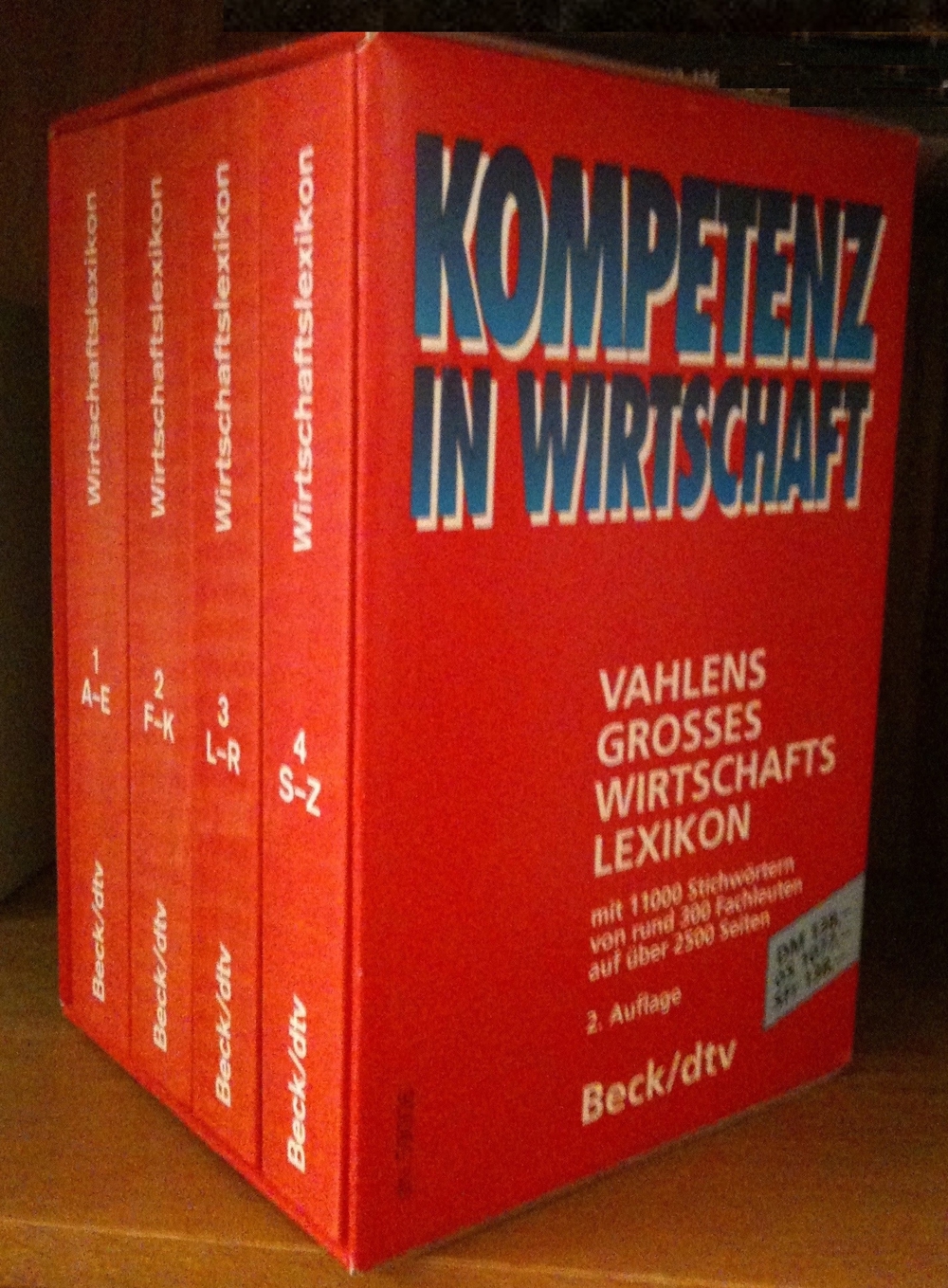 Wirtschaftslexikon mit 4 Bänden im Schuber