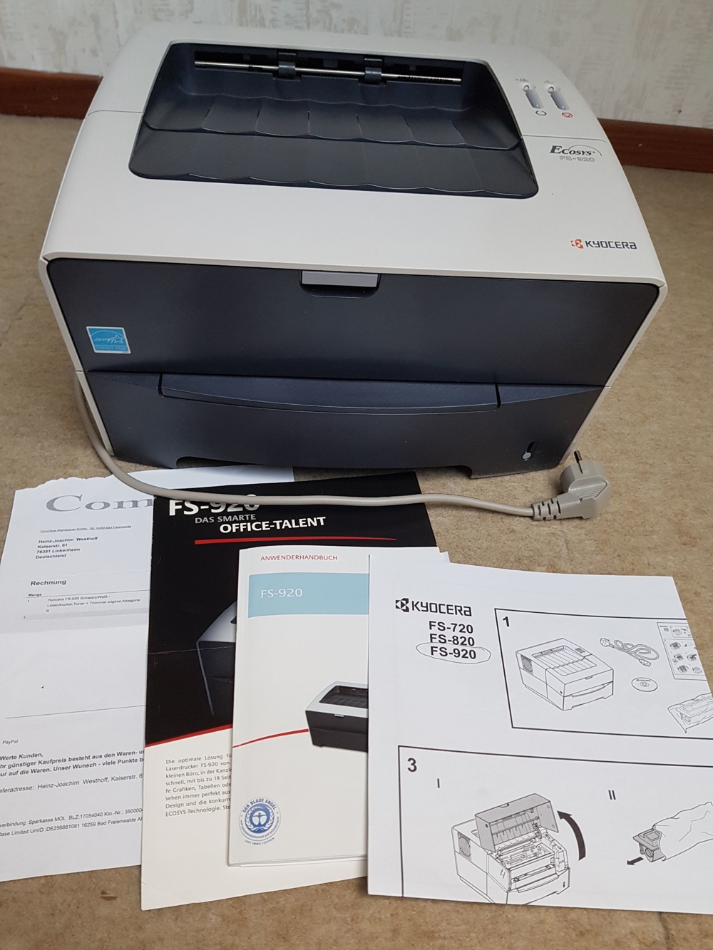 Laserdrucker sw Kyocera FS-920 gebraucht
