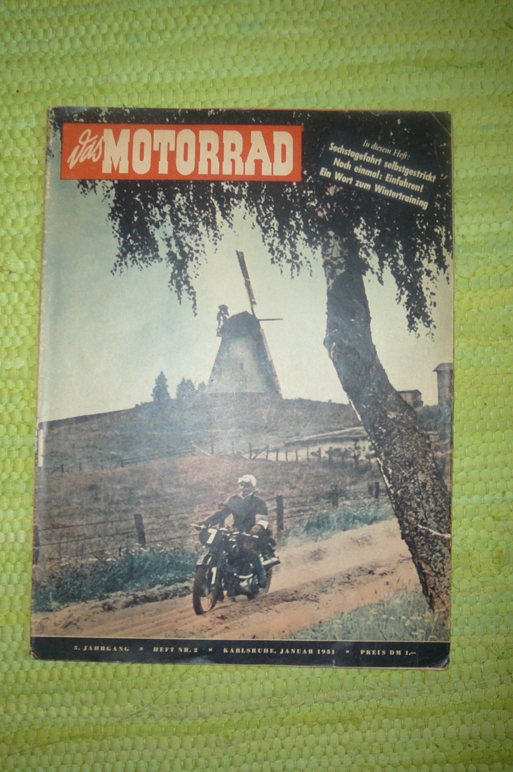 Das Motorrad Zeitschrift Heft Nummer 2 von 1951