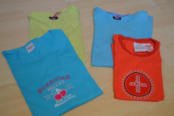 Verkaufe Kleidungs-Paket für Girls: 4 T-Shirts, alle Gr. 152