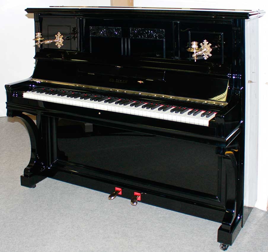 Klavier Seiler 127, schwarz poliert, Nr. 46763, komplett restauriert, 5 Jahre Garantie