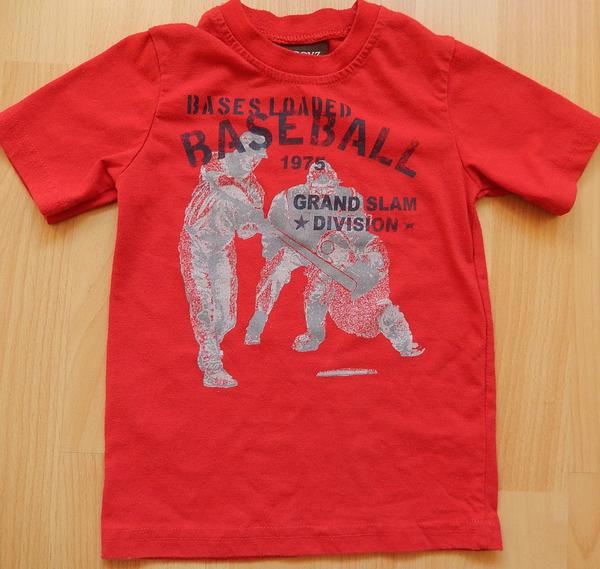 T-Shirt mit Aufdruck Gr- 98 (3T) rot / BOYS WEAR