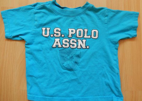 T-Shirt Gr. 3T (98/104) türkis mit Aufdruck U.S. POLO ASSN.