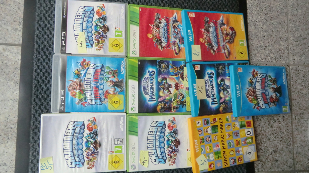 Spiele für Wii, Wii u, PC, Xbox 360 und PS 3