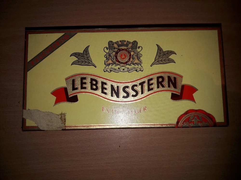 Zigarrenschachtel LEBENSSTERN EXTRA-LEGER No. 261