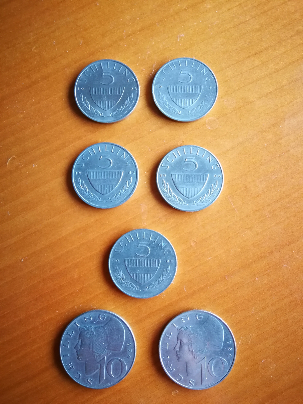 Münzen Österreich 1954 bis 1986 / Schilling / 25 Stück