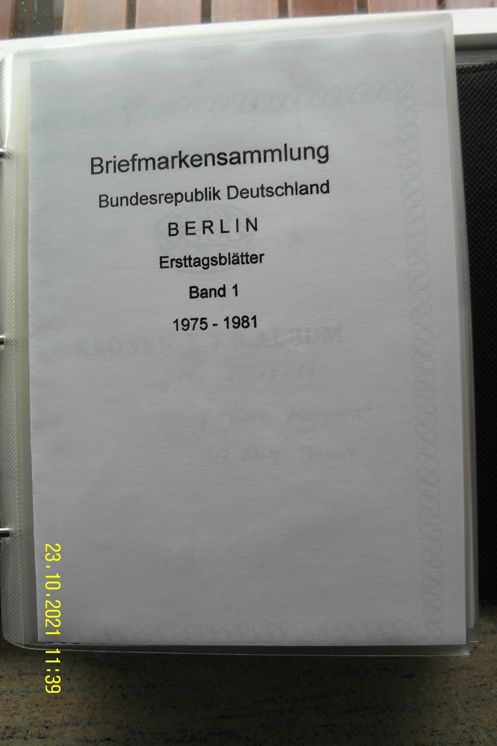 Berlin - ETB s Band 1 - 1975 - 1981 - komplett im blauen Post Album