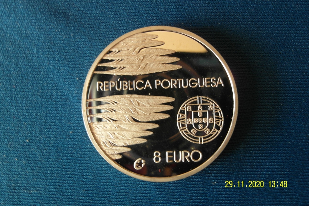 Portugal 2005 - 8 EUR Silbermünze - 60 J. Frieden