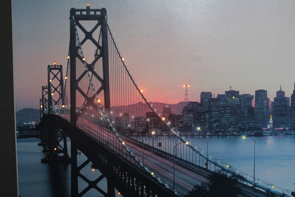 Bild mit Beleuchtung San Francisco Oakland Bay
