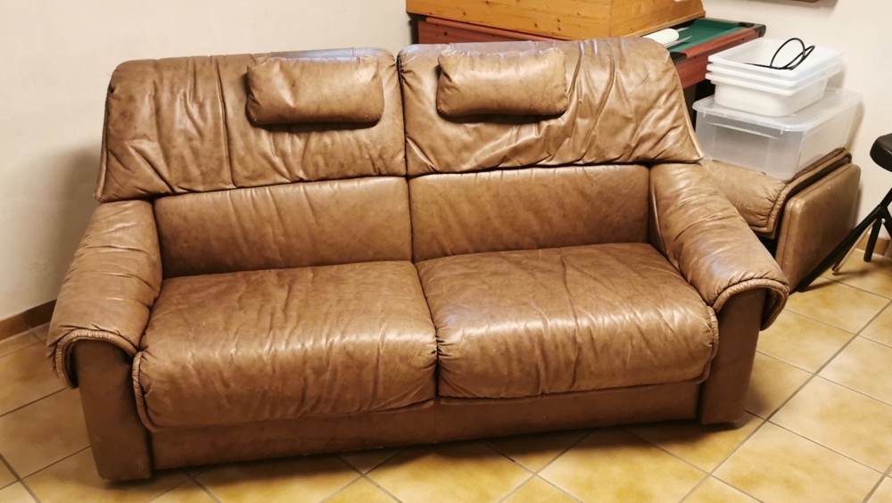 Ledersofa, 2-Sitzer