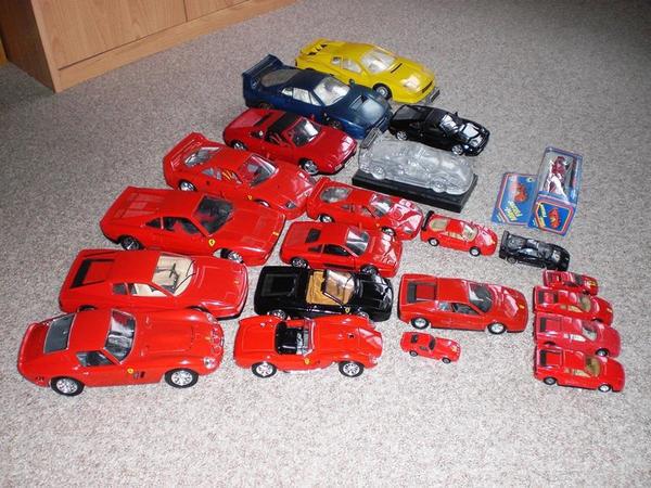 Ferrari Modellautosammlung