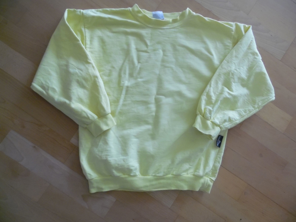 Kinder Mädchen Jungen unisex Sweatshirt Pullover gelb Gr. 140