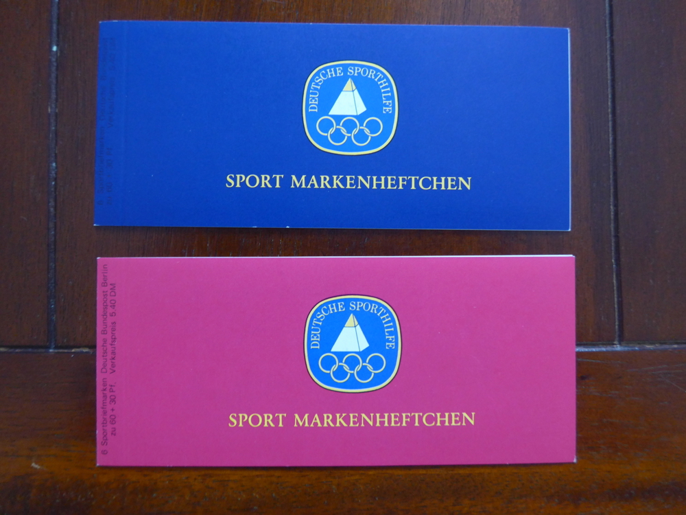 2 x Markenheftchen Deutsche Sporthilfe 1979