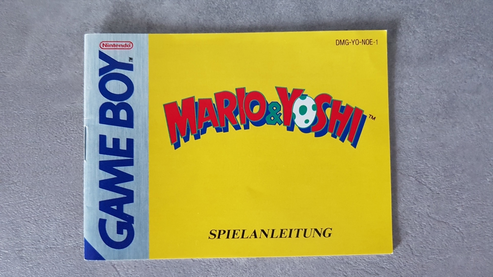 # Nintendo Game Boy Spielanleitung MARIO & YOSHI NEU