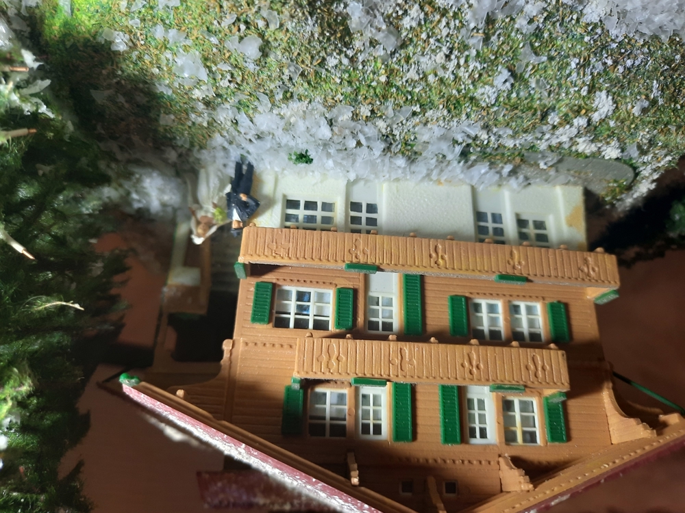 Modellbau Bauernhaus mit Musik