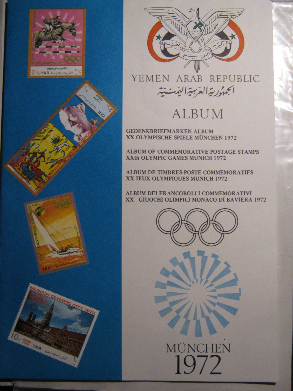 BRIEFMARKEN-SAMMLUNG von den Olymp.Spielen 1972 München