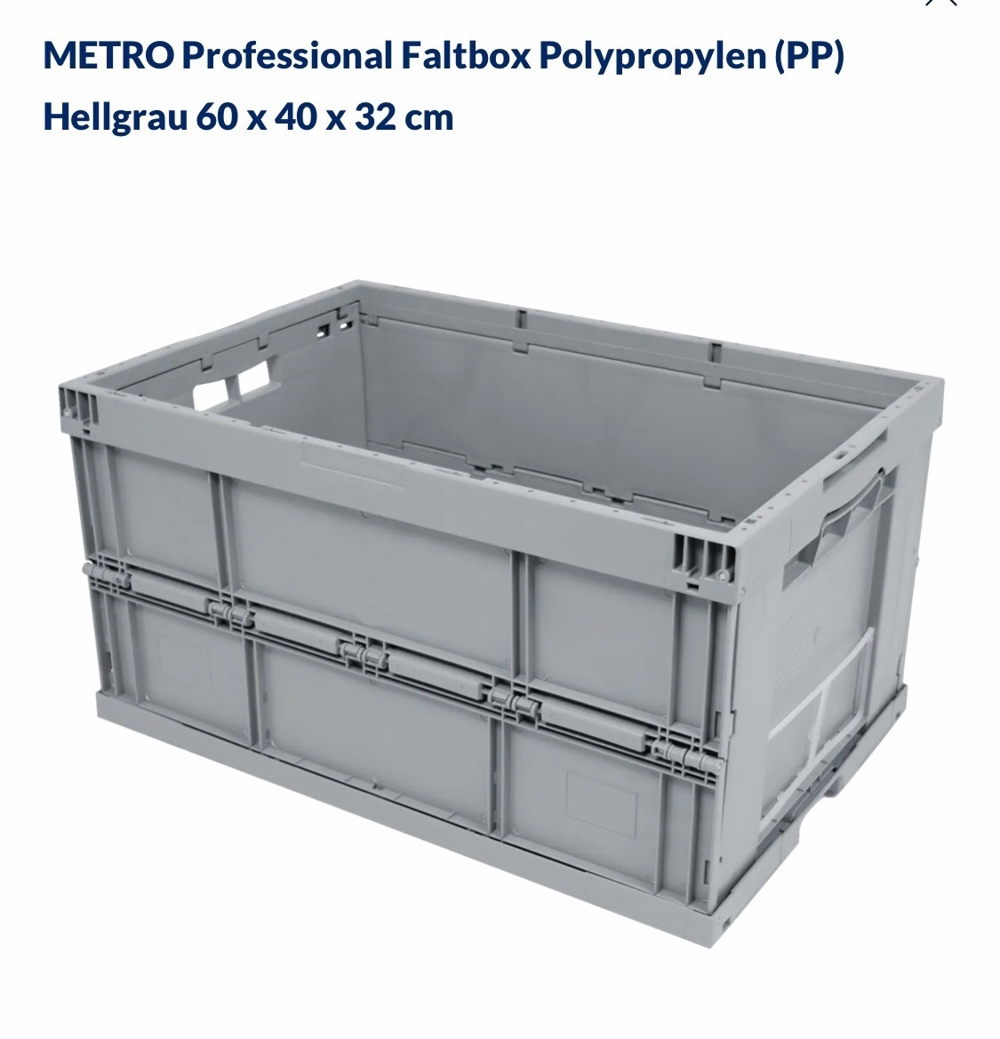 METRO Professional Faltbox Polypropylen