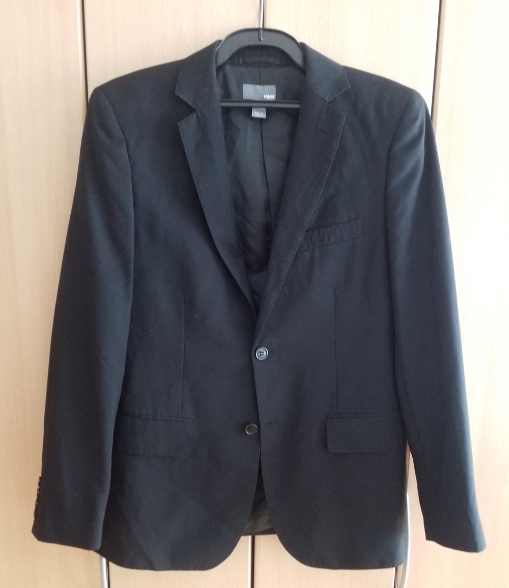 H&M Business Sakko Jacket Blazer - Gr. 48 - schwarz