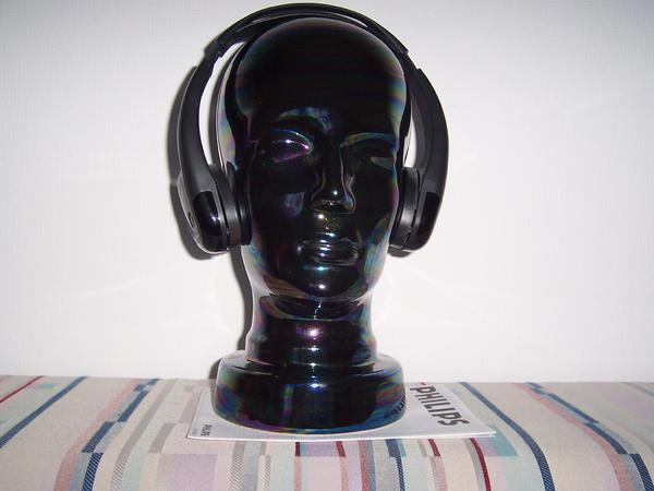 Porzellankopf für Kopfhörer + Kopfhörer