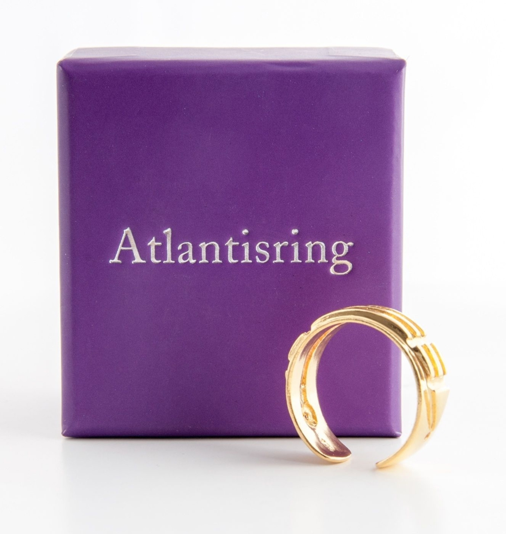 Atlantisring - der Ring der Schützer Damen (Silber vergoldet)