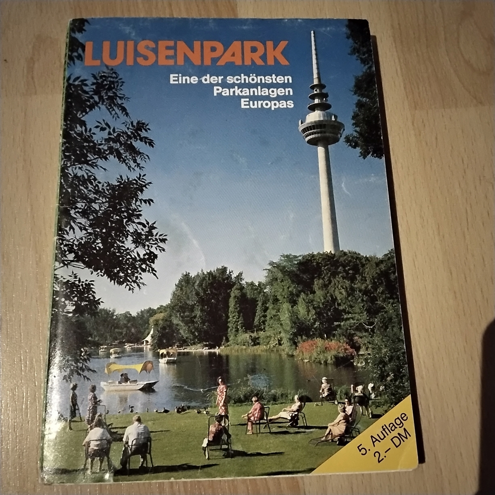 Altes Prospekt Programm "Luisenpark" an Liebhaber und Sammler