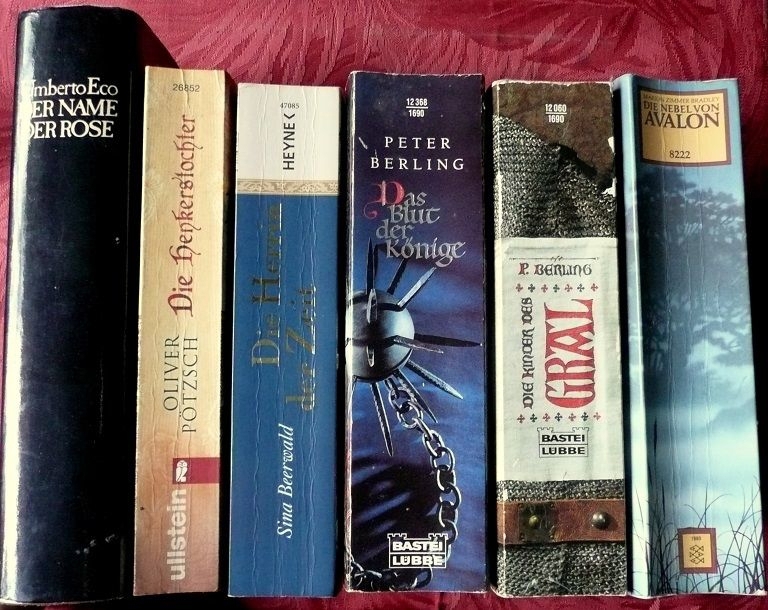 Konvolut von 6 Büchern, Romane für Liebhaber von Fantasy und mittelalterlichen Romanen