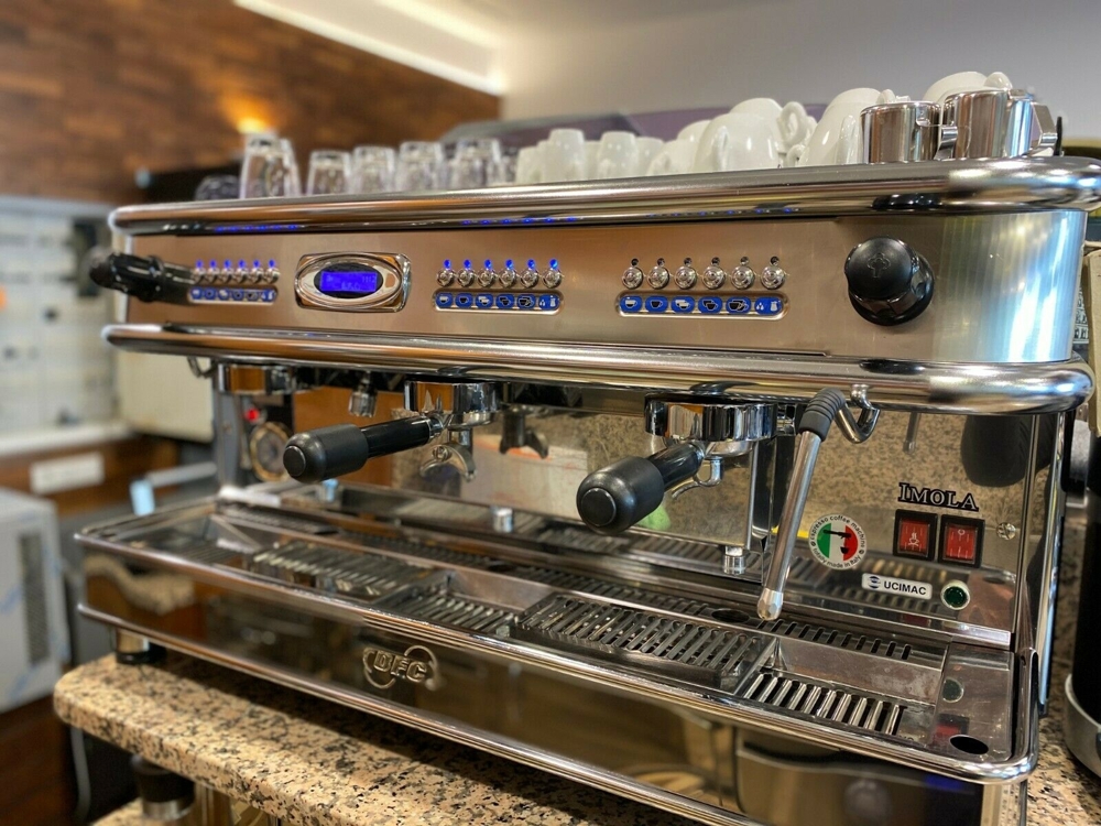 3 Gruppig BFC IMOLA Espresso Siebträger Maschine Kaffee