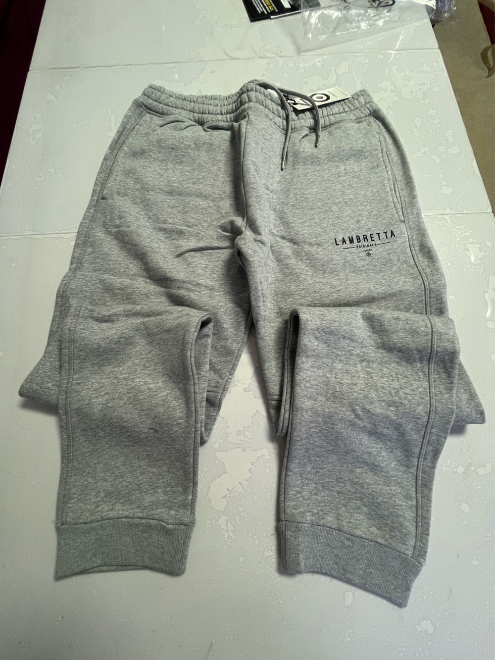 LAMBRETTA JOGGING HOSE GRAU GR. L Farbe: GRAU !!!! NEU MIT ETIKETTE !!!