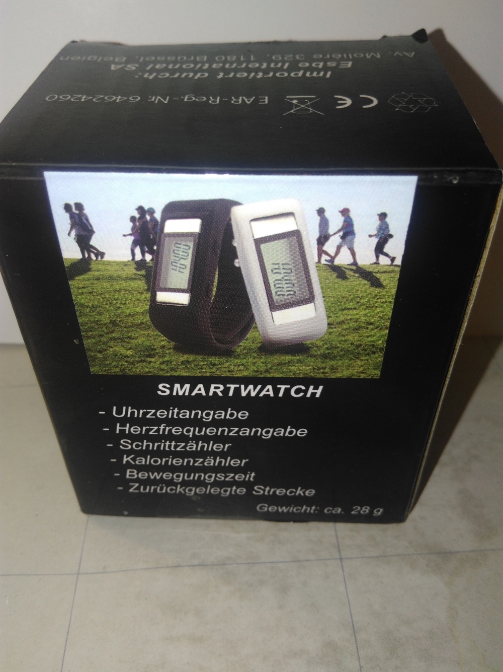 Retox Smartwatch 2 Stück Weis und Schwarz für Sport