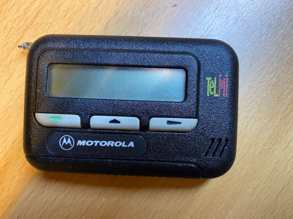 Nachrichtenempfänger Motorola TelMi, neuwertig