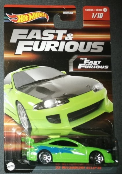 HOT WHEELS THE FAST AND THE FURIOUS MITSUBISHI ECLIPSE *PAUL WALKER*