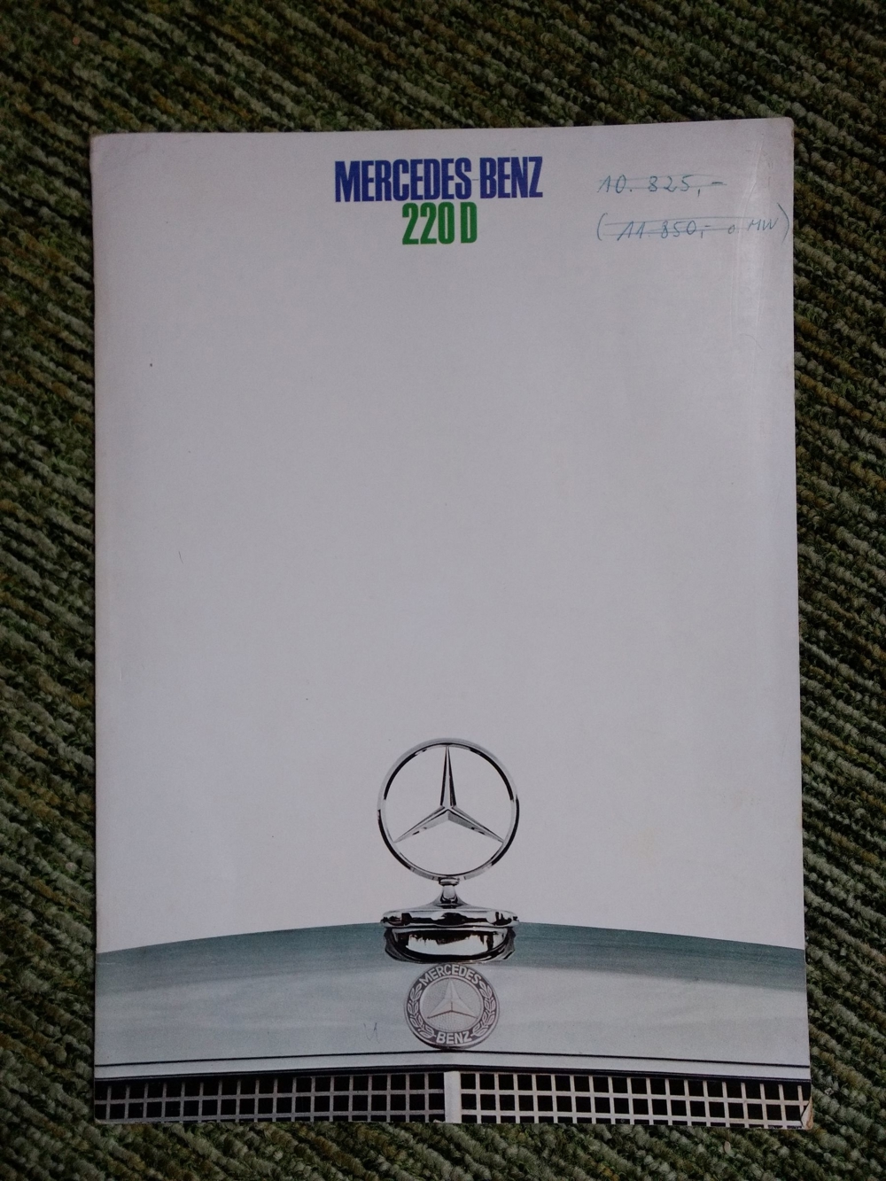 Mercedes Benz Prospekt, 220D, Anfang 1970er Jahre