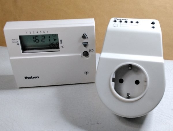 Theben Funk Uhren Thermostat Set Temperatur Regler Elektro Heizung