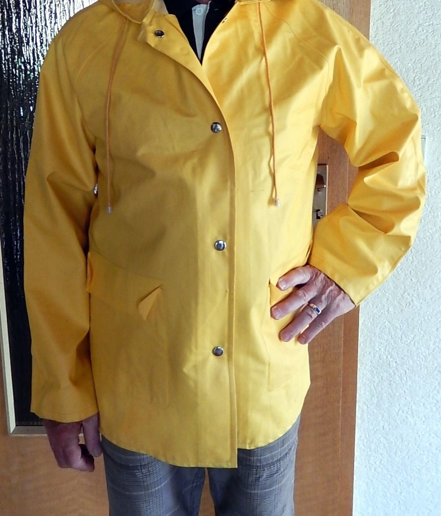 Gelbe Damen Regenjacke, Küstennerz Gr. 44 oder Herren Gr. 48