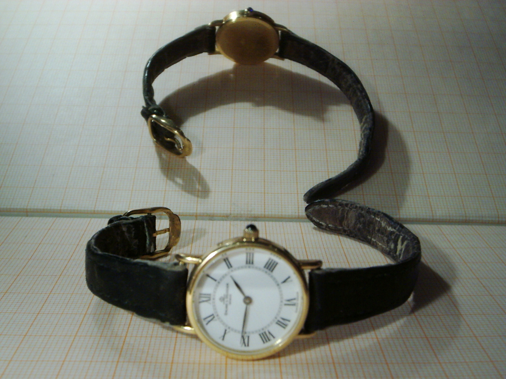 Baume & mercier - armband uhr dau - 750 gold - vintage - eur 1075