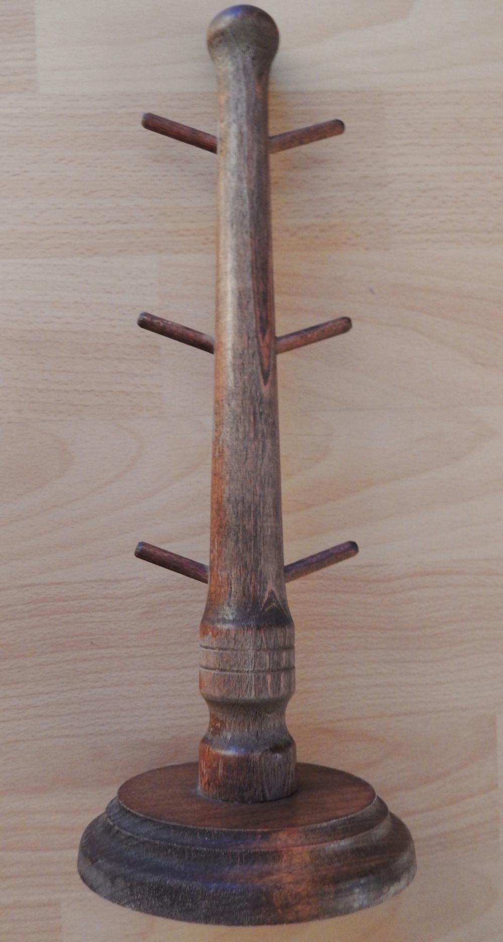 Holzständer mit Halterungen für Gläser (Stamper) ca. 31 cm hoch