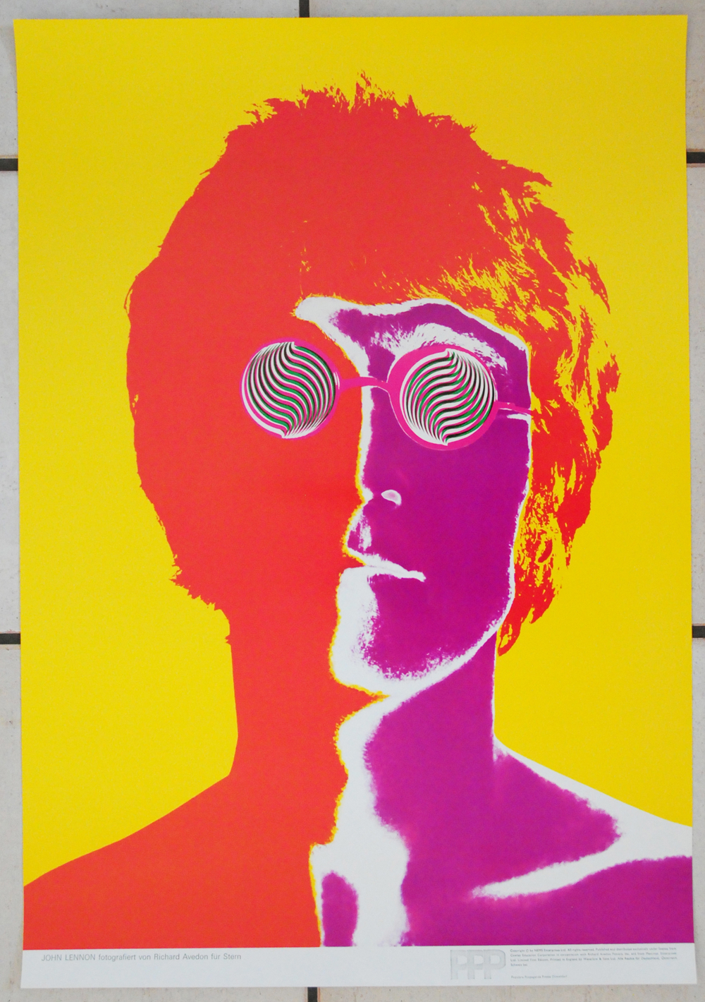 John Lennon original Richard Avedon Poster von 1967, Beatles, Plakat, Art, Kunst