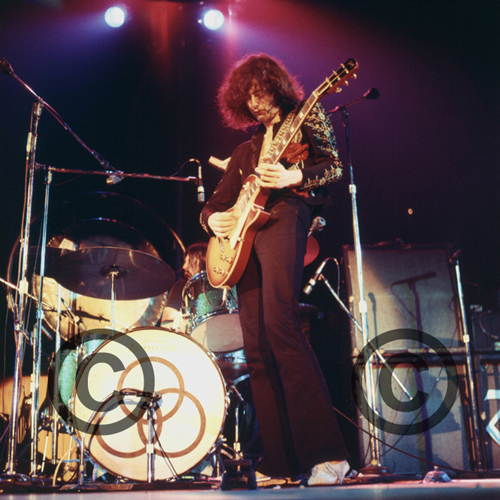 Led Zeppelin rares 30 x 30cm Konzert / Tour Foto Poster vom orig. Dia