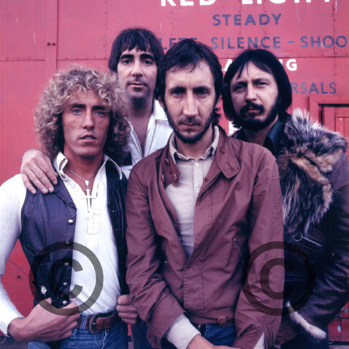 The Who, Pete Townshend, Keith Moon rares 30cm x 30cm Foto Poster