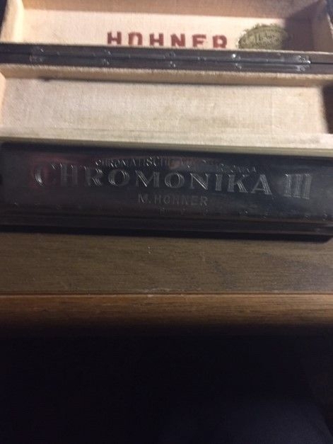 Hohner Chromonika III Vintage Mundharmonika Profi Instrument mit Box