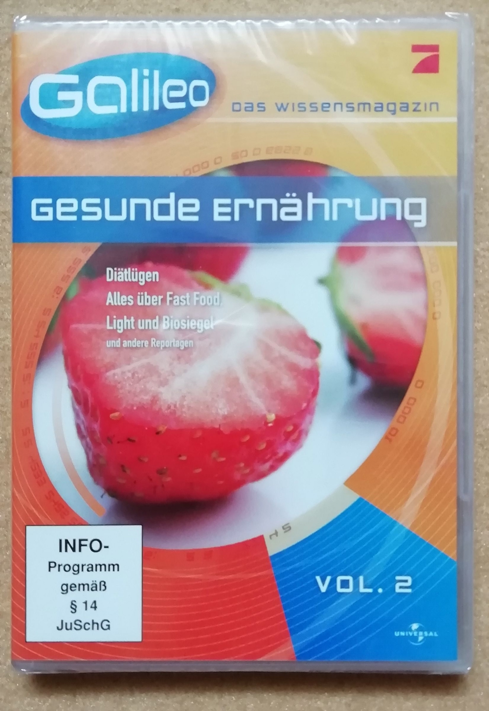 DVD: GALILEO - Das Wissensmagazin - Gesunde Ernährung, Vol. 2; originalverpackt, neu und unbenutzt