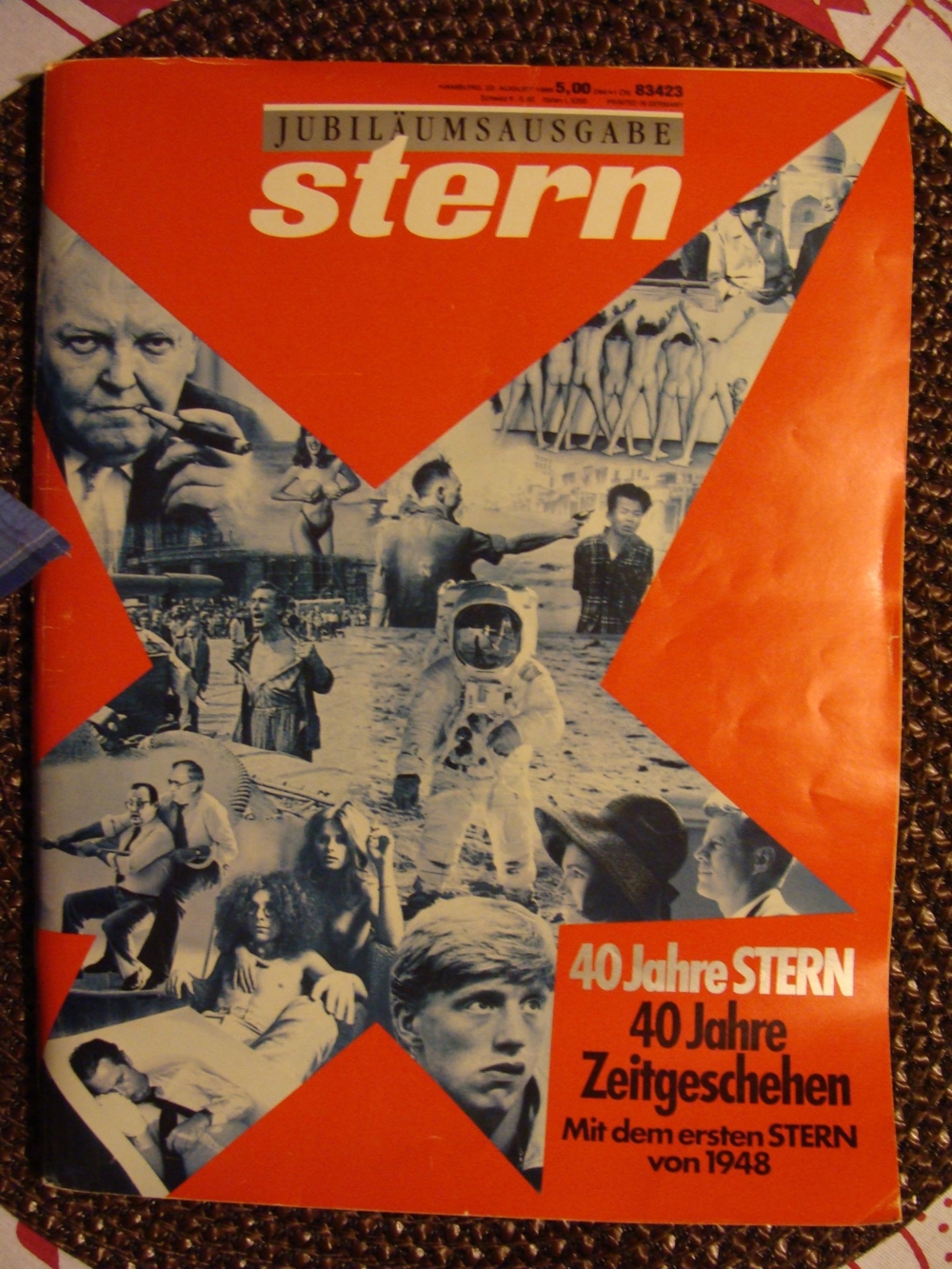 Jubiläumsausgabe 1988 "40 Jahre Stern" + FAZ-1991 Mini-Faksimile