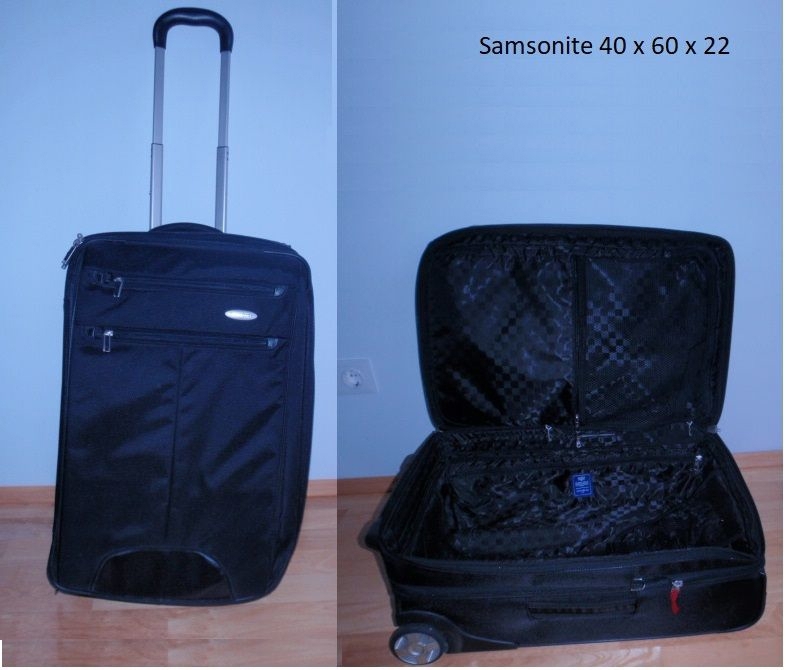 SAMSONITE Koffer, Stoff, schwarz 40 x 60 x 22. cm * FP 30,- EUR
