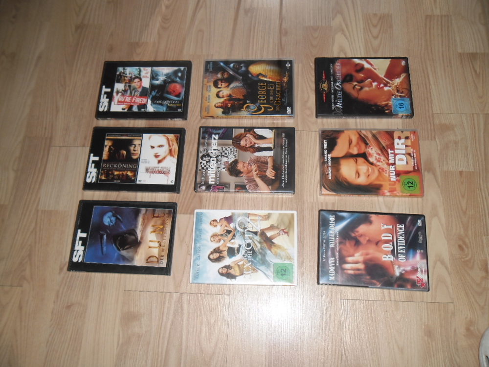 DVDs Filme in sehr in sehr Guten Zustand!