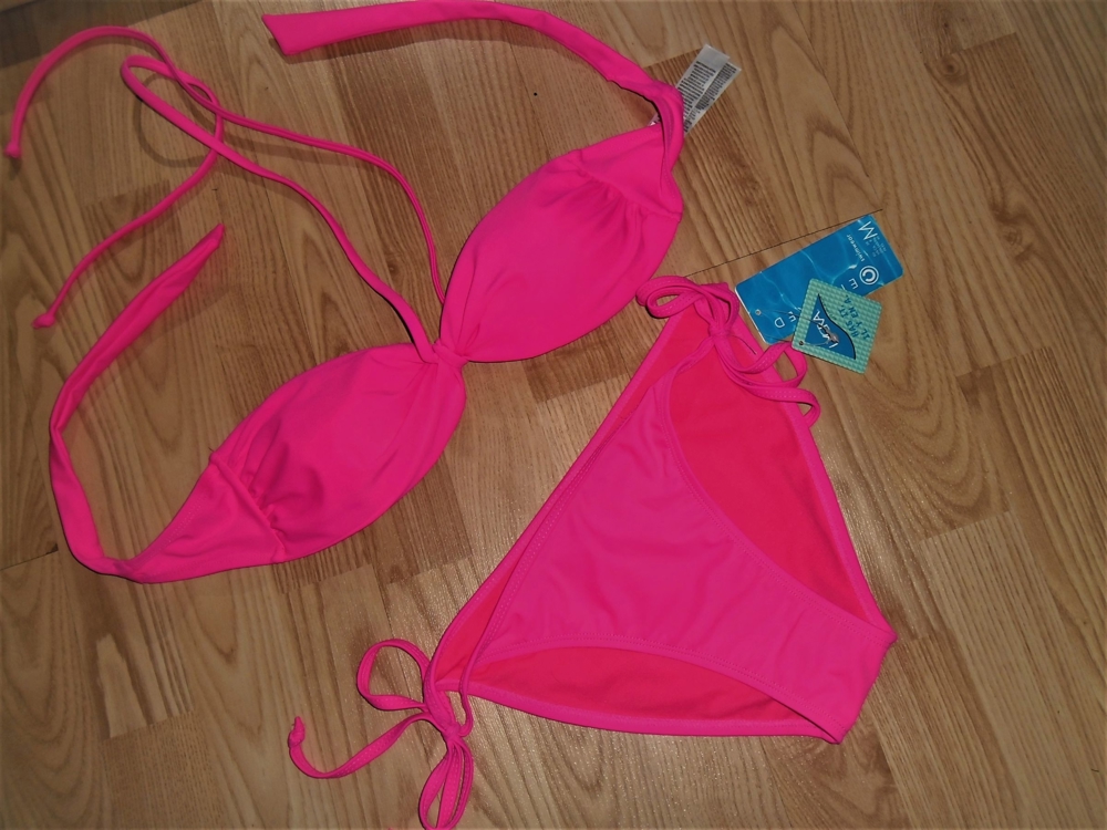 2 x Damen Bikini 1x Neon Pink 1x Neon Rot & Neu! Gr.S 36