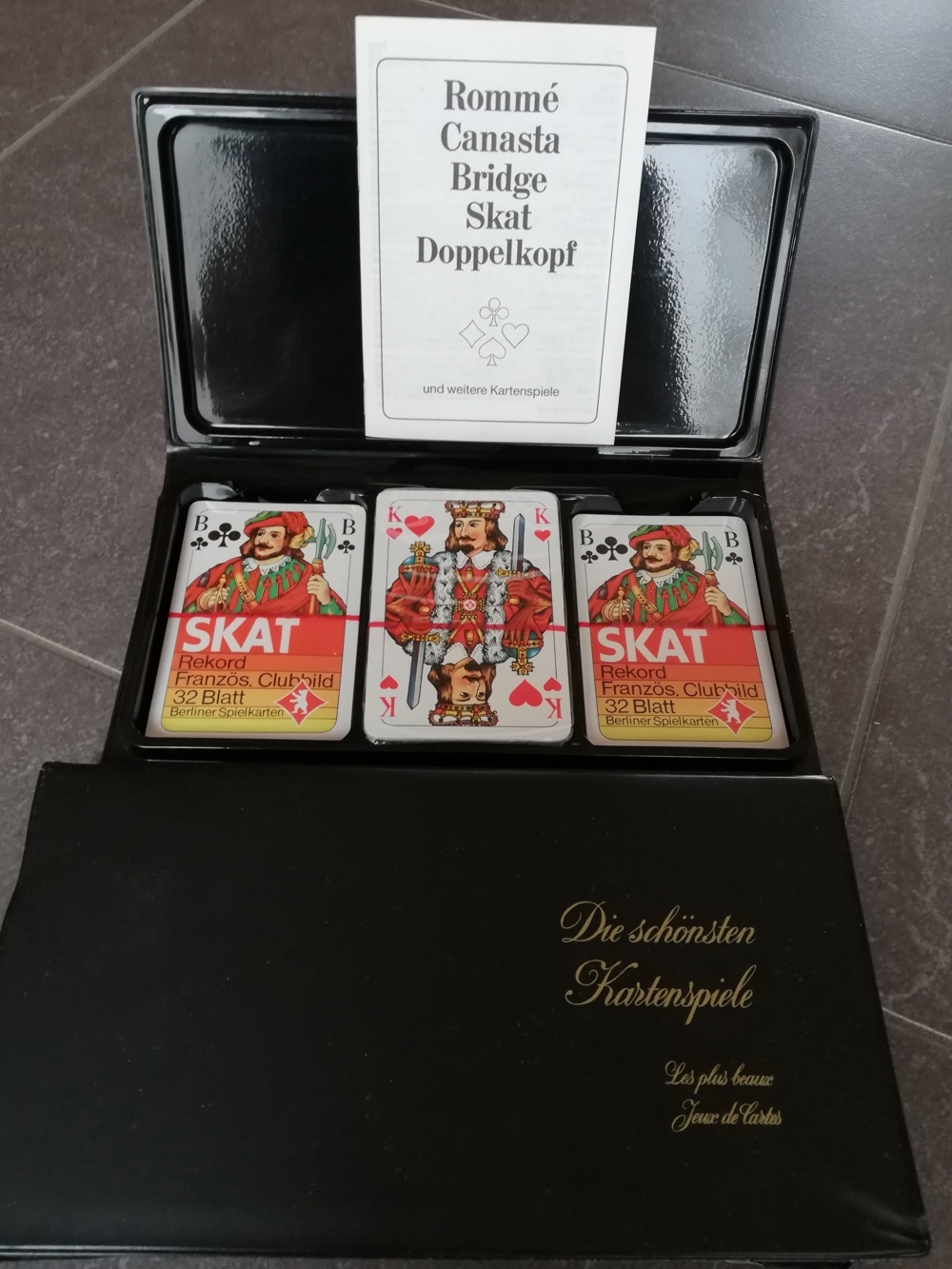 Kartenspiele (3 Blätter) Skat, Doppelkopf, Canasta ua