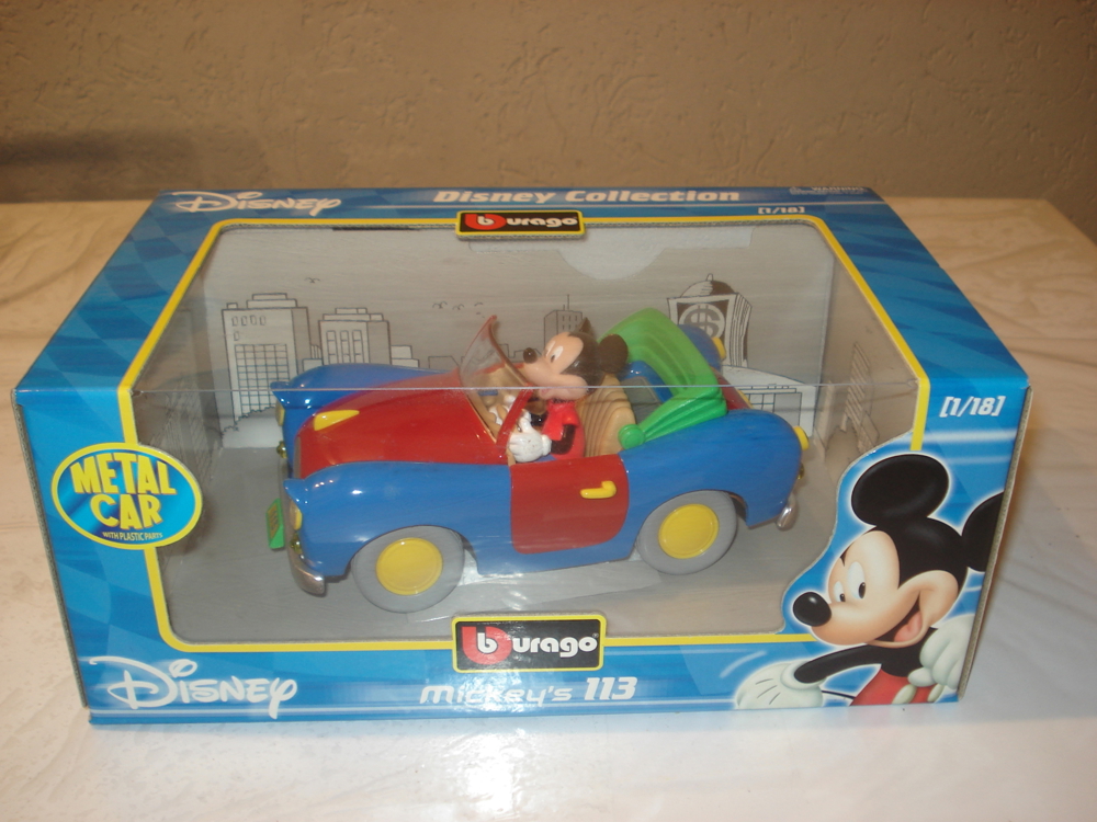 Altes Sammlermodell Bburago Disney Collection Mickey`s 113 1:18 OVP