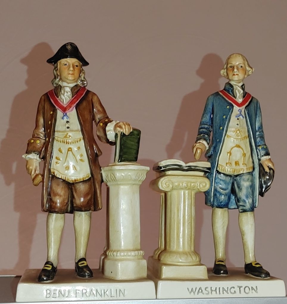 Goebel Figuren - George Washington und Benjamin Franklin (von 1957)