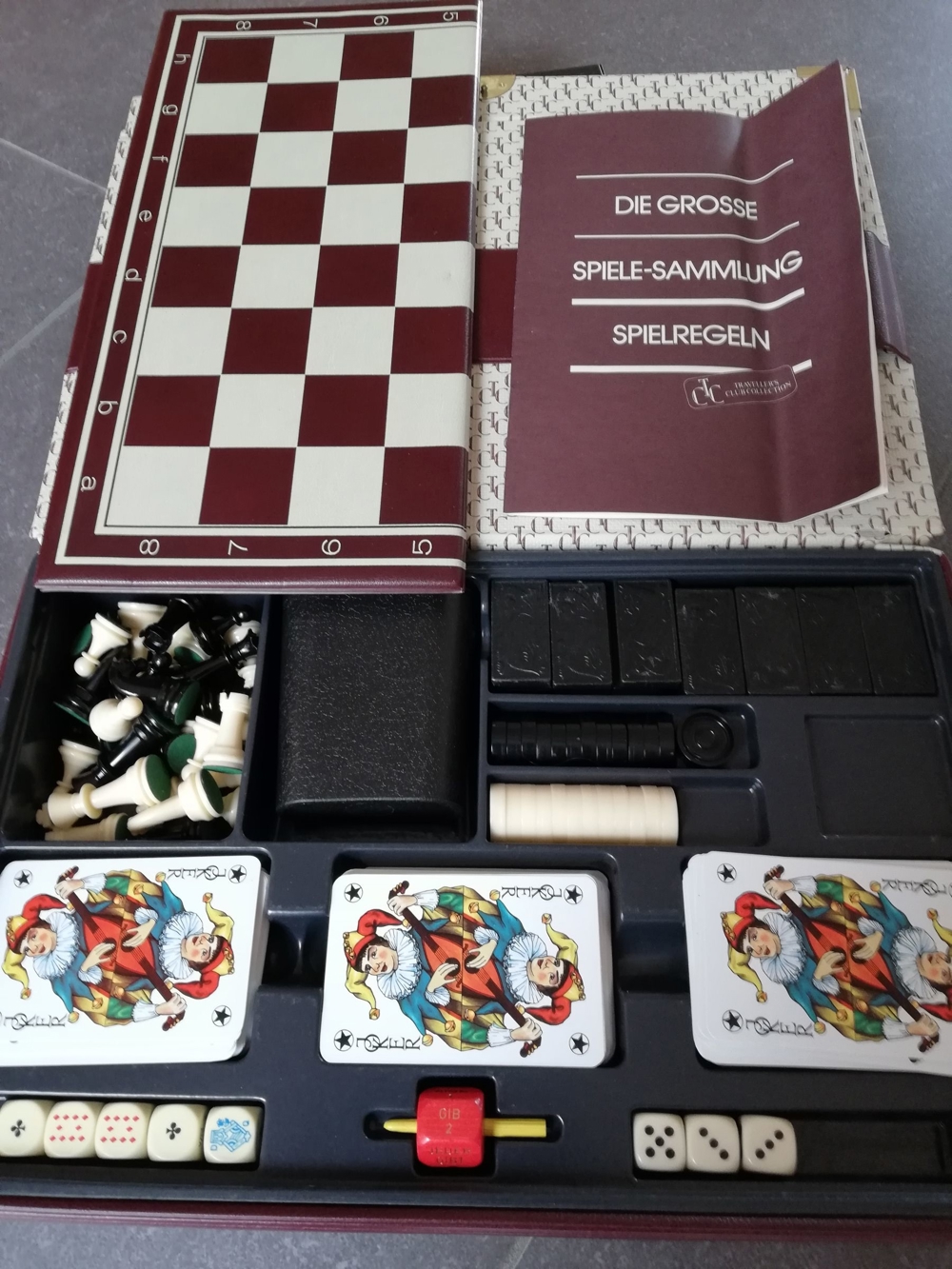 Spielesammlung CTC Traveller``s Club Collection LOT 6172 Schach etc, Karten, Domino und Würfelspiele